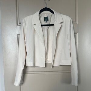 Target Women's Cream Cropped Blazer
